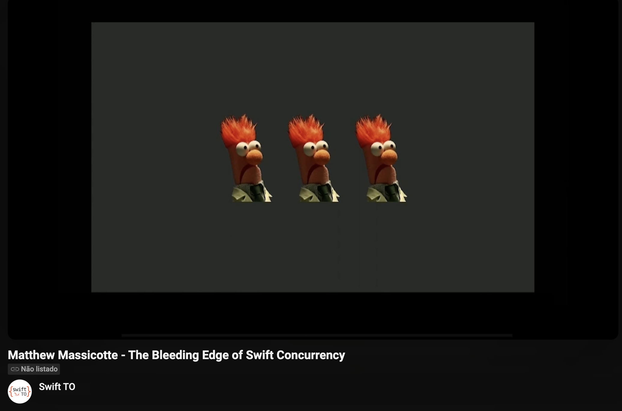 Fear Level in Matt's talk in Swift TO 2023 Fear Level in Matt's talk in Swift TO 2023