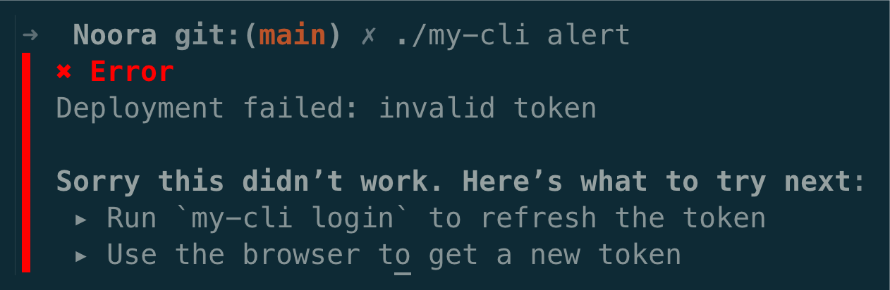 Better than an error message: helpful instructions Better than an error message: helpful instructions