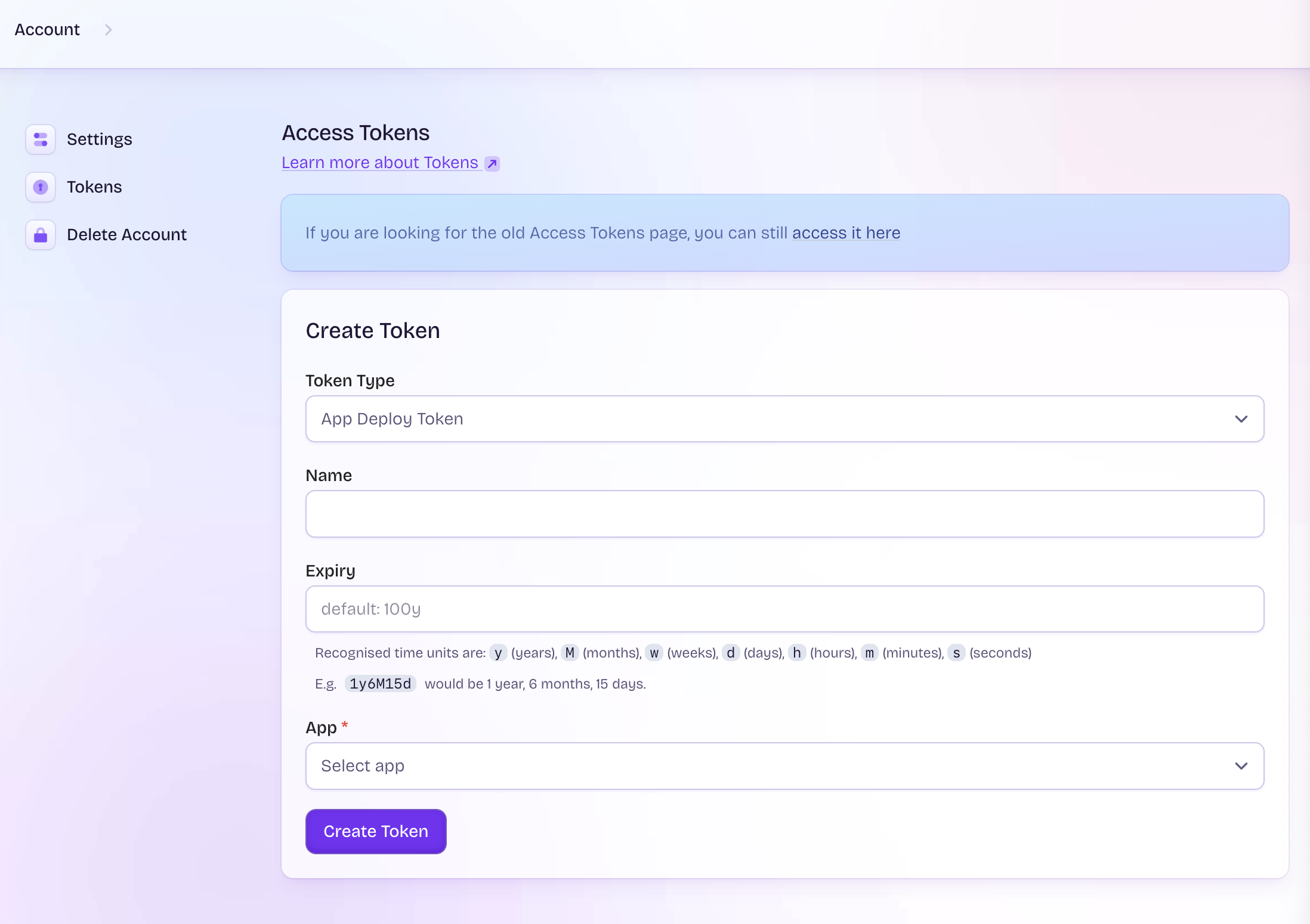 Creating an access token for Fly.io Creating an access token for Fly.io