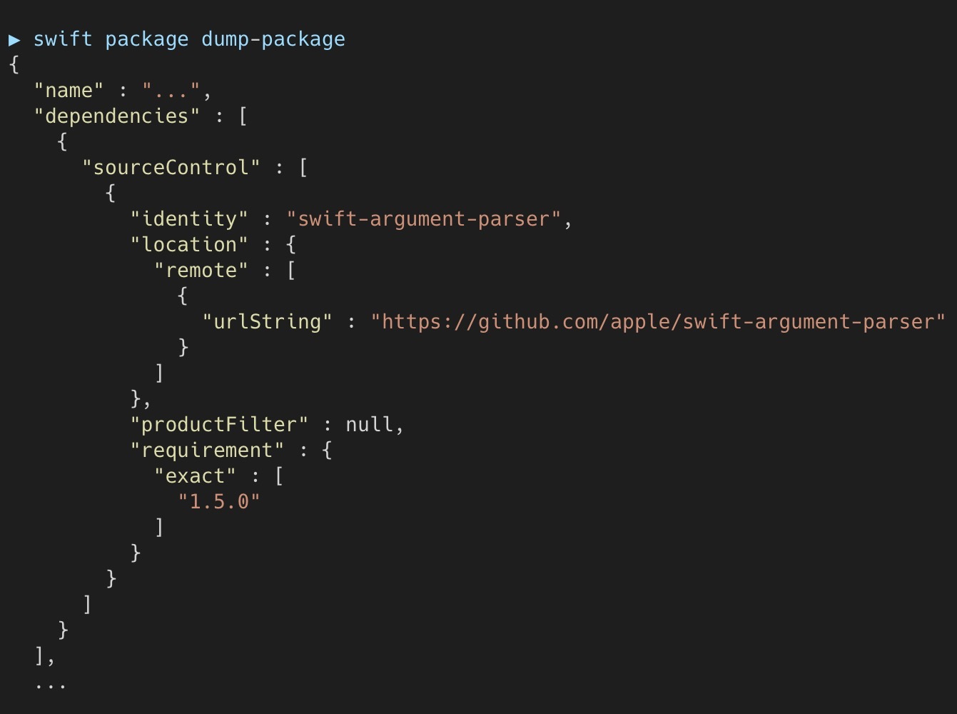 SPM JSON dump SPM JSON dump
