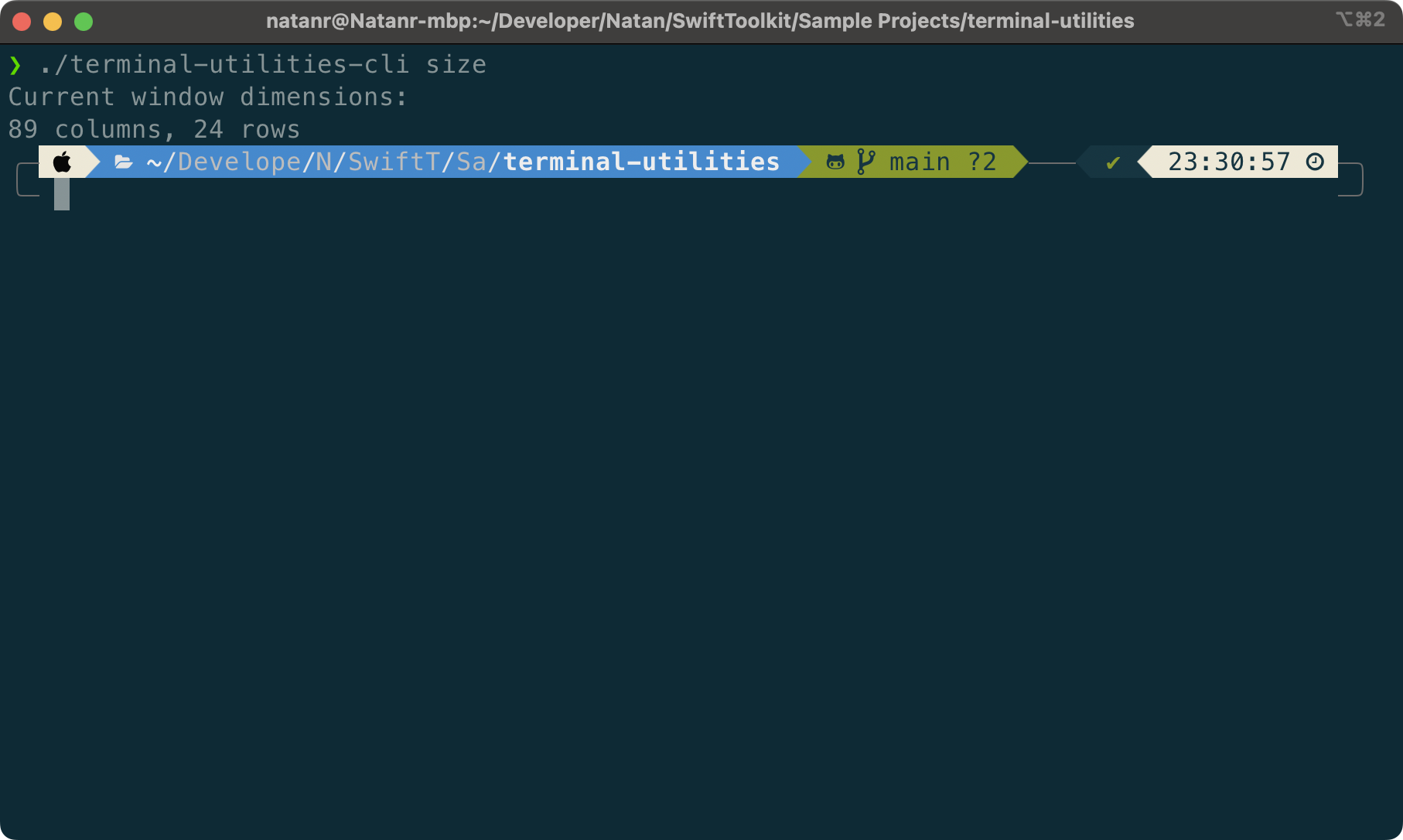 89 columns, 24 rows 89 columns, 24 rows