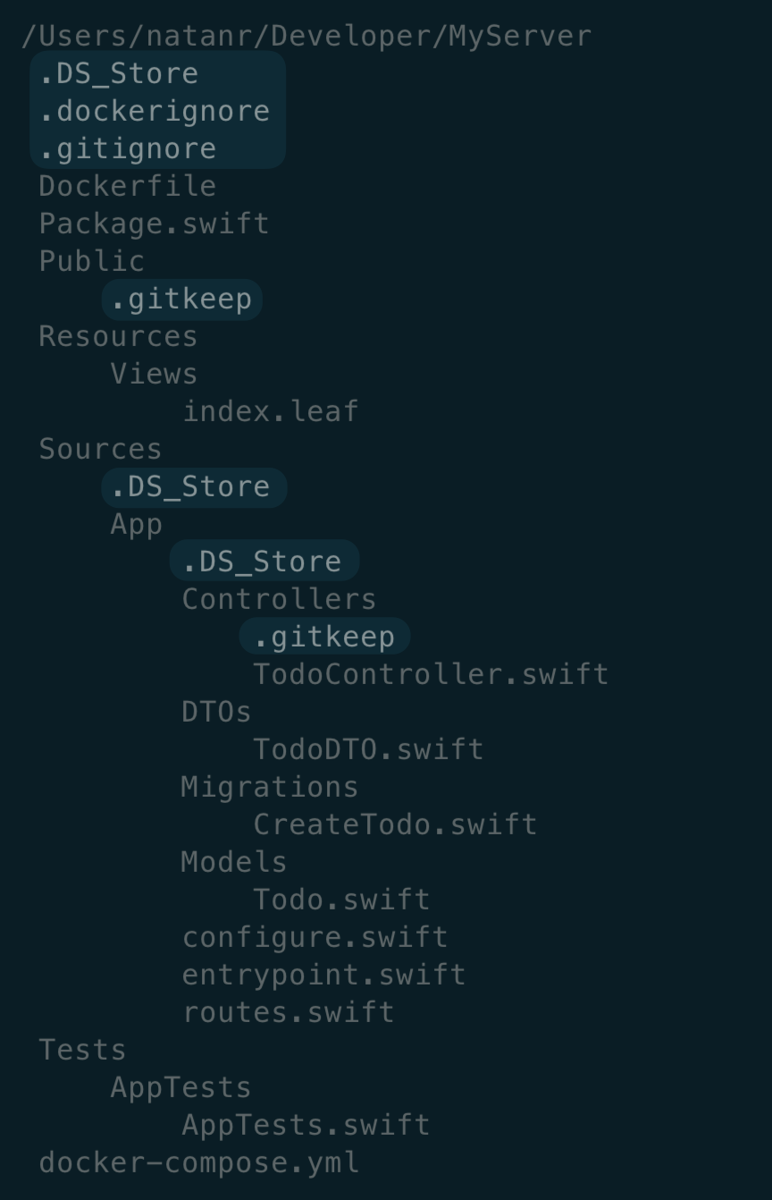 It works, but hidden files are being listed It works, but hidden files are being listed