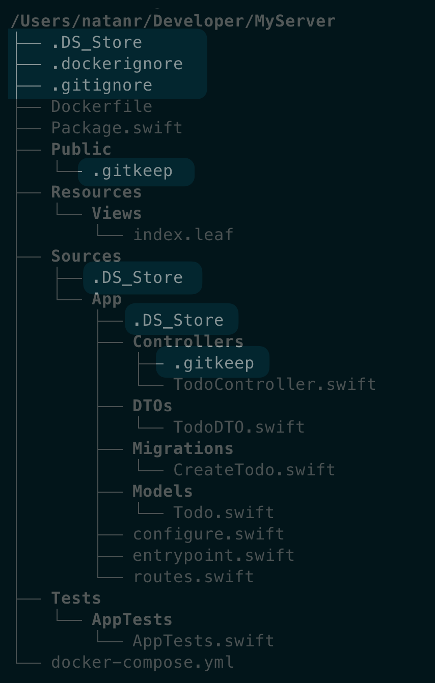 The hidden files became visible! Magic! The hidden files became visible! Magic!